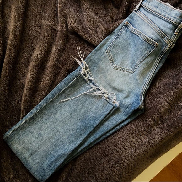 Aritzia Denim Forum The Arlo High Rise Straight 28L Size 24 - Picture 3 of 5